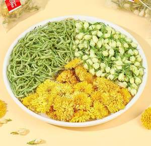 Thé de chrysanthème au jasmin et au <span class=keywords><strong>chèvrefeuille</strong></span> biologique de qualité supérieure Thé aux fleurs entières pour la relaxation Boîte à thé élégante pour offrir l'après-midi - Product Image 4