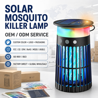 Lampe anti-moustiques électrique portable solaire rechargeable UV LED USB OEM ODM pour extérieur