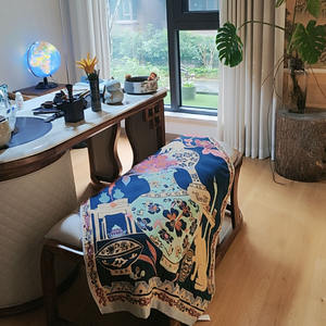 Venta al por Mayor de Fabricantes: Funda para Sofá Cama de 80*160cm con Impresión Doble Cara de Estilo Pintura al Óleo Retro - Product Image 2