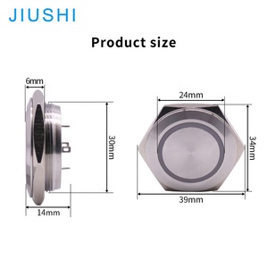 สวิตช์กดแบบกันน้ำขนาด 12/16/19/22/25/30 มม. แบบตัวสั้น - Product Image 5