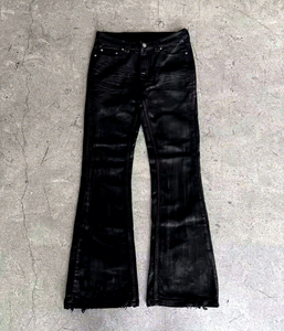 <span class=keywords><strong>Jeans</strong></span> Denim Neri da <span class=keywords><strong>Uomo</strong></span> a Vita Bassa, Slim <span class=keywords><strong>Fit</strong></span>, Bootcut, a Zampa d'Elefante, Distressed, Vintage, con Effetto Cerato, Personalizzabili, per Commercio all'Ingrosso - Product Image 1