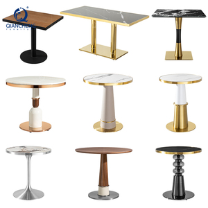 Foshan <span class=keywords><strong>ristorante</strong></span> interattivo bar tavolo di lusso in metallo in acciaio inox all'ingrosso personalizzato Hotel bar accento fine tavolo laterale - Product Image 1