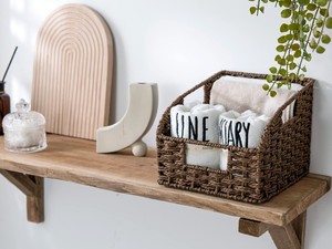 Cestas Decorativas Tipo <span class=keywords><strong>Moises</strong></span>, Decoración Boho Plana para el Hogar, Cestas de Jacinto de Agua, Frutas, Cestas de Fibra Marina, Sudáfrica, Cuerda de 2 mm - Product Image 4