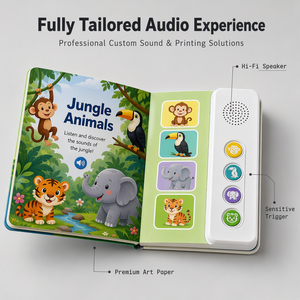 <span class=keywords><strong>Libro</strong></span> de Sonidos Personalizado para Niños, <span class=keywords><strong>Libro</strong></span> Educativo Interactivo de Papel, Manualidades para Niños, <span class=keywords><strong>Libro</strong></span> de Audio Multisonido, Solución de Marca, Accesorio - Product Image 4