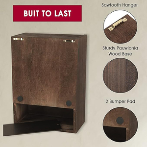 Wholesale Wholesale Wood Pet <b>Urns</b> Wall Hanging Photo Organizer for Supplies Personalized Coffin - Product Image 2