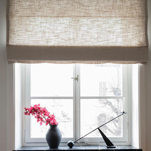 Stores romains en lin pour chambre et cuisine, rideaux pour la décoration intérieure - Product Image 4