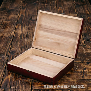 Caja de Almacenamiento de Madera de Alcanfor para Caligrafía y Pintura, Rectangular, Hecha a Mano, Caja de Regalo Artesanal, Origen Shandong A623, Caja de Madera - Product Image 1