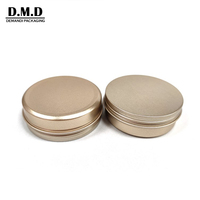 Vente en gros 5 10g conteneur 15 grammes 1oz 2 oz 30 ml étain vide 50g 60 grammes métal 80 100g boîte 150 200ml 250 pot en aluminium or mat