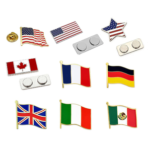 Tùy Chỉnh Pins Kim Loại Biểu Tượng Phù Hiệu Tùy Chỉnh Mềm Cứng Nam Châm Cờ Huy Hiệu Men Pins Nhỏ Từ Cờ - Product Image 1
