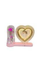 Lampe Cadre Photo Lumineux en Acrylique, Ornement de Table de Mariage, Cadre de Lampe Fleur Éternelle, Article Décoratif, Cadeau Créatif