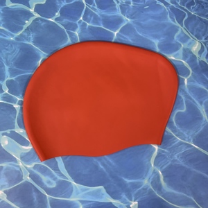 Mềm mại thoải mái Silicone đào tạo cạnh tranh mũ bơi tùy chỉnh in mũ bơi cho người lớn - Product Image 2