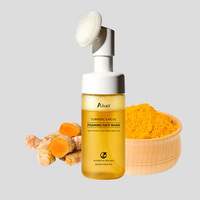 Pembersih Wajah Busa Pemutih Alami Label Pribadi Sikat Wajah Pembersih Kunyit Kojic Vitamin C Mencerahkan Pembersih Wajah Mousse