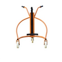 Nouveau chariot manuel hydraulique pour fûts d'huile de construction, chariot de manutention de fûts personnalisé multifonctionnel