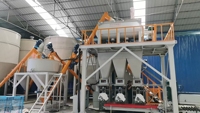 Chaîne de production de mortier sec autonivelant, usine de fabrication de coulis cimentaire industrielle, fournisseur