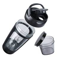 Bouteille Shaker Portable Automatique 650 ml en Plastique pour Jus Frais, Café et Eau, avec Logo Personnalisé – Idéale pour l'Entraînement