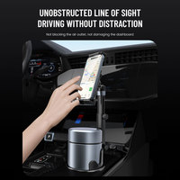 Support de tablette de téléphone de levage de hauteur réglable à 360 Rotation pour support de verre de voiture
