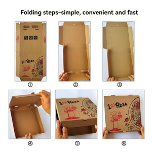 <span class=keywords><strong>Scatole</strong></span> per <span class=keywords><strong>Pizza</strong></span> riutilizzabili di <span class=keywords><strong>dimensioni</strong></span> personalizzabili all'ingrosso con goffratura e rivestimento UV in cartone ondulato contenitore per alimenti da asporto - Product Image 3