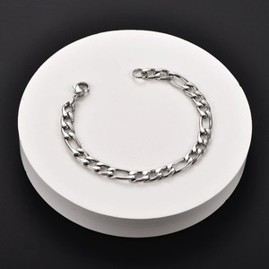 Pulsera de Cadena Figaro Punk de Acero Inoxidable con Baño de Oro de 18K, Joyería de Muñeca Estilo Hip Hop, Regalo para Hombres y Mujeres - Product Image 5