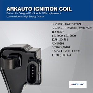 คอยล์จุดระเบิด ARKAUTO SUQARE รุ่น UF271 12558693 สำหรับรถเชฟโรเลต จีเอ็มซี ซิลเวอร์ราโด ซับเบอร์บัน ทาโฮ ซาวาน่า เซียร์รา ยูคอน เครื่องยนต์ 4.8L 5.3L 6.0L 8.1L - Product Image 4