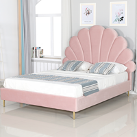 Headboard Tempat Tidur Tunggal Bentuk Bunga Warna Pink Berbahan Metal Mewah Modern Nordik Berkualitas Tinggi Harga Terjangkau