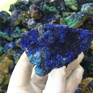 Di alta qualità naturale ruvido blu di quarzo di Azurite campione di cristallo di pietra grezza Azurite <span class=keywords><strong>minerale</strong></span> esemplare per la decorazione - Product Image 3