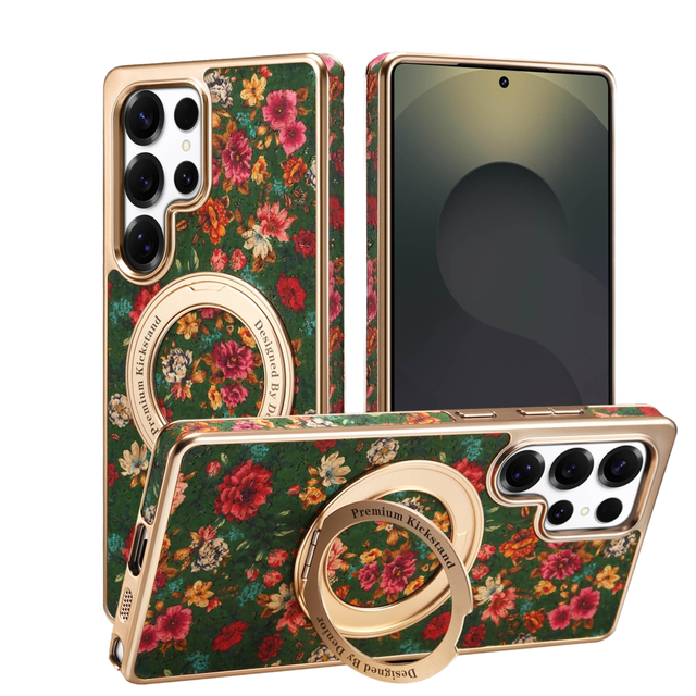 Business Design PU Leather Electroplate Shockproof Mobile Phone Case for samsung S26 ultra S25 S24 S23plus in Stock