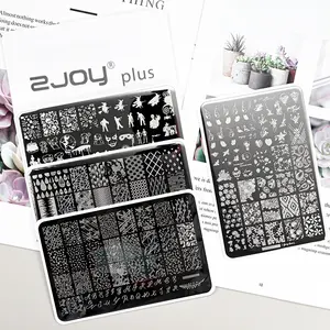 Nail Art Stamping Plate <span class=keywords><strong>French</strong></span> Line Stripe Design Vernis à ongles Fleur Feuille Impression Timbre Modèle Outil Plaque <span class=keywords><strong>Manucure</strong></span> - Product Image 1