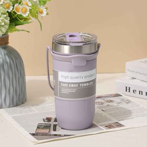 Stainless Steel Vacuum Insulated Tumbler Double Wall Silicone Sleeve Travel <b>Mug</b> Minimalist Design 6-12 Hours <b>Thermal</b> 550/710ml - Product Image 3