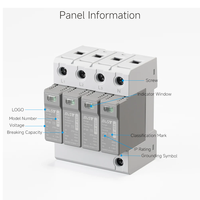 Parafoudre industriel EAST AC SPD 275V 20-40kA T2 YSP-A6 4P en plastique et cuivre