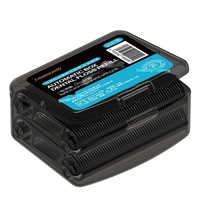Boîte de fil dentaire automatique rechargeable avec bâtonnets de fil dentaire au charbon de bambou, cartouche de remplacement 200 pièces pour un nettoyage en profondeur et l'élimination des taches