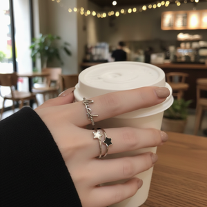 Anelli di tendenza Vintage moda donna anello in lega di sole cuore campionato con apertura regolabile vendita all'ingrosso - Product Image 3