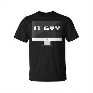 Camiseta IT Guy con diseño de monitor de ordenador negro, regalo para especialistas en TI - Product Image 2