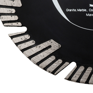 Lame de <span class=keywords><strong>scie</strong></span> segmentée diamantée avec dents de protection renforcées, disque de <span class=keywords><strong>coupe</strong></span> anti-écaillage, disque de meulage pour scies circulaires - Product Image 3