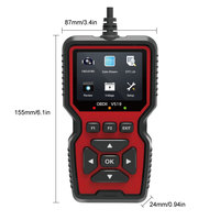 Escáner de Automóviles V519 OBD2, Analizador Automático de Motor, Herramienta de Diagnóstico de Vehículos, Herramientas de Escaneo para Automóviles con Lector de Códigos OBDII