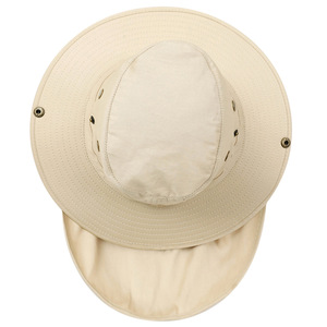 قبعة دلو للأنشطة الخارجية، قبعة صيفية للحماية من الشمس والأشعة فوق البنفسجية، قبعة صياد للتنزه والتخييم والصيد مع غطاء للرقبة - Product Image 5