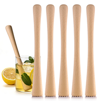 Moulin à cocktail en bois de hêtre Syh2058, pilon à fruits, presse-citron, outil de bar pour Mojito, jus de menthe, mélange de boissons