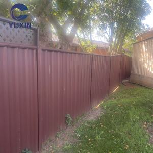 Clôture de <span class=keywords><strong>jardin</strong></span> extérieure de fabrication australienne Clôture en tô<span class=keywords><strong>le</strong></span> noire enduite de poudre de métal <span class=keywords><strong>GAI</strong></span> Clôture Colorbond résistante aux termites et ignifuge - Product Image 2