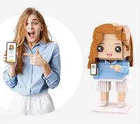 Figuras Miniatura 3D Personalizadas, Juego de Bloques de Construcción, Regalo Emocional para Amigos, Figuras de Acción Monbix, Juguete de Diseño
