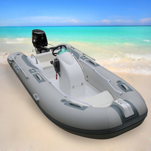 Venta Directa de Fábrica RIB390c, Bote Inflable de Fibra de Vidrio RIB con Mesa Elevadora, Motor de 30HP, Capacidad para 5 Personas, Duradero y Estable - Product Image 3