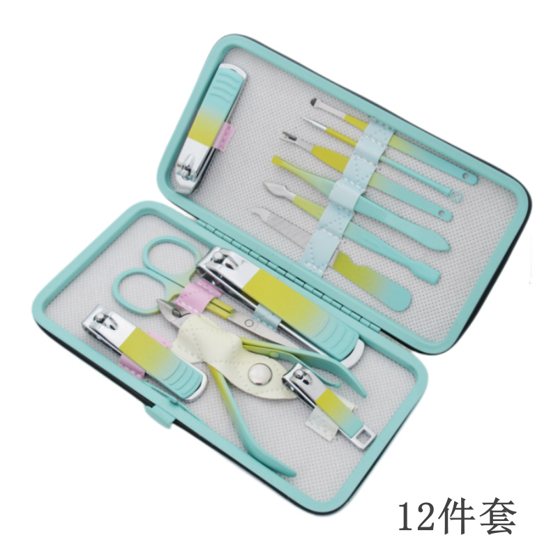 Colorful green and yellow 12-piece set