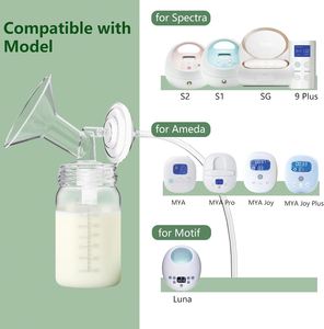 Baby 180ml PP Blue <b>Pink</b> White Green Wide Diameter Breast Milk Storage Refrigerated Proof <b>Bottle</b> with Screw Cap Silicone Gasket - Product Image 2