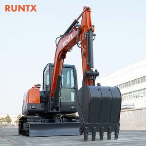 Excavadora Marca Runtx de 6 Toneladas, Motor Kubota EPA Euro 5, Excavadora de Orugas para Granja, Mini Excavadora China - Product Image 1