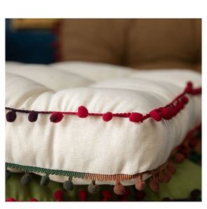 Velvet Floor Cushion Round Comfortable Sofa Seat Pillow Cushions for Chair - Product Image 2
