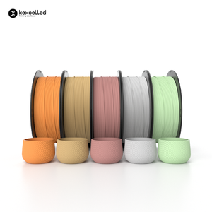 Kexcelled 1.75mm 1Kg +/-0.02mm PLA Filament Usine d'impression 3D Couleurs mates en gros disponibles Tiges en plastique haute mesure - Product Image 1