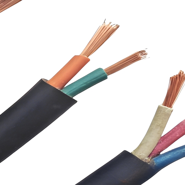 JHS Waterproof Rubber Submersible Cable 2 3 4 5 6 7 Core 0.75MM2 1.5MM2 2.5MM2 4MM2 Flexible Rubber Sheathed Cable Wire