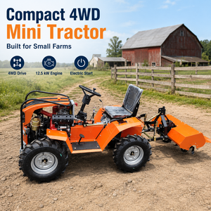 จัดส่งฟรี รถไถนาขับเคลื่อน 4 ล้อ 4x4 กำลัง 18 แรงม้า สำหรับงานเกษตรและสวน พร้อมที่ตัก ประสิทธิภาพสูงและใช้งานได้หลากหลาย - Product Image 1