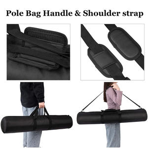 Sac de poteau extérieur imperméable et robuste de 10 L pour le camping, la tente, les voyages et le rangement pour trépied, monopode et cannes à pêche, étui de transport - Product Image 6