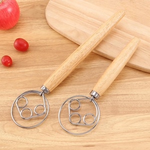 Nuevo Batidor <span class=keywords><strong>de</strong></span> Huevos, Mezclador <span class=keywords><strong>de</strong></span> Polvo, Mezclador <span class=keywords><strong>de</strong></span> Masa, Varillas Mezcladoras <span class=keywords><strong>de</strong></span> Doble Anillo y Anillo Único, Paleta Mezcladora <span class=keywords><strong>de</strong></span> Roble <span class=keywords><strong>de</strong></span> 13 Pulgadas - Product Image 5