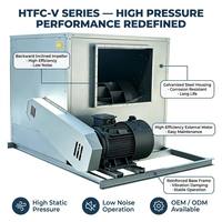 Ventilateur centrifuge industriel à double entrée à haut rendement et pales courbées vers l'arrière, boîtier OEM pour la lutte contre la fumée en immeubles de grande hauteur