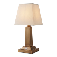 Lampe de table élégante en laiton au design rétro, portable, romantique, luxueuse, sans fil, pour hôtel, mariage, avec abat-jour en tissu, rechargeable